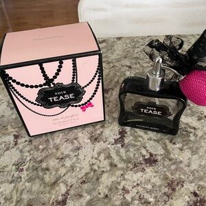 Victoria's Secret Noir Tease BOTTLE ONLY- Black and Pink